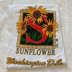 Washington D.C Sunflower T shirt